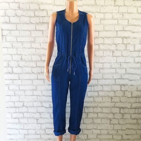 Lucky Brand Pants - Lucky Brand Sleeveless Indigo Jumpsuit